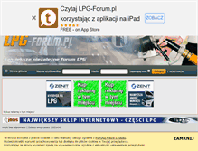 Tablet Screenshot of lpg-forum.pl